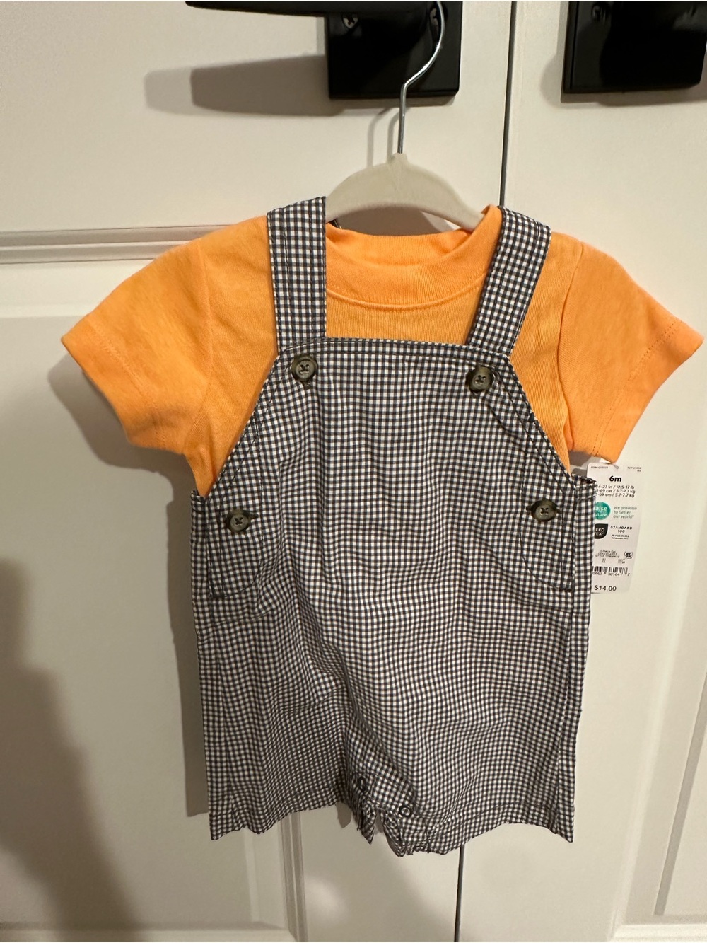 Carter's NWT 2-Piece Shortalls & T-Shirt Set Size